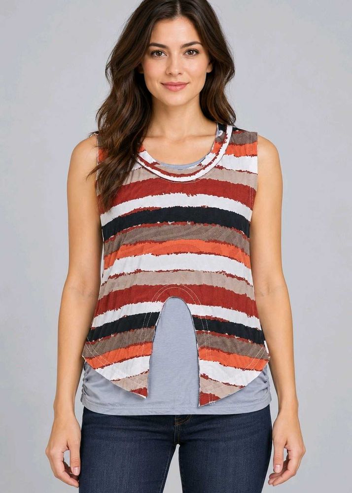 Striped Sleeveless Tank Top