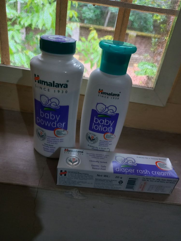 Unopened New Himalaya Baby Lotion, Rash Cream, Baby Powder