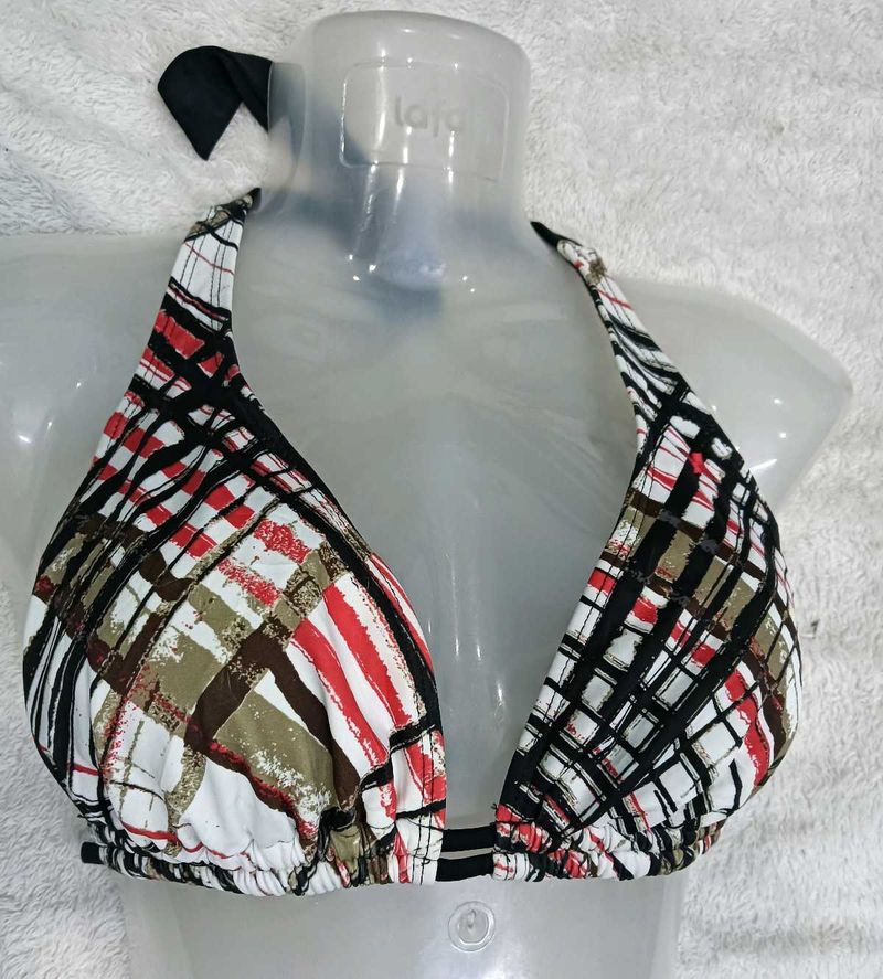 Patterned 🇲🇾Halter Bikini Top