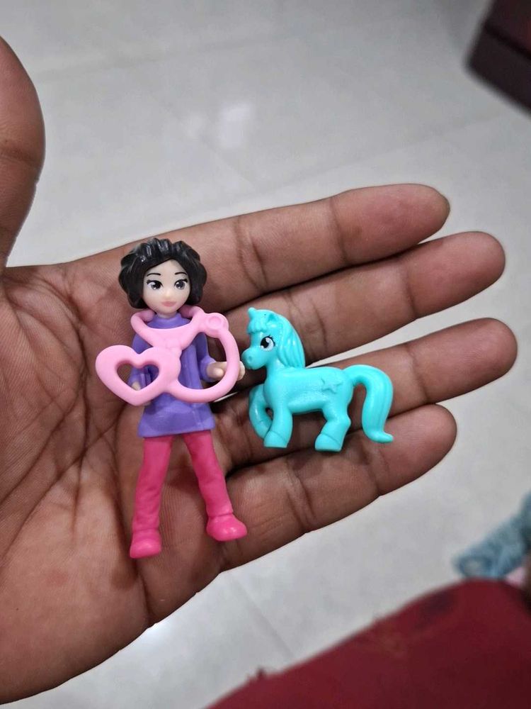 Doll with Horse Toy Set