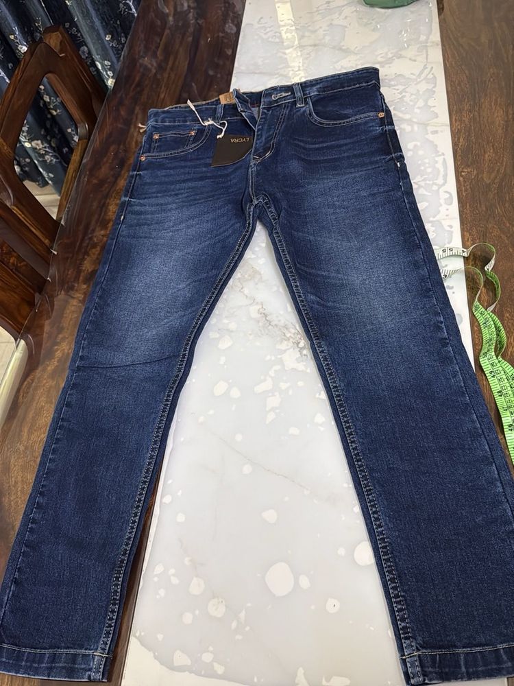 Classic Dark Wash Denim Jeans