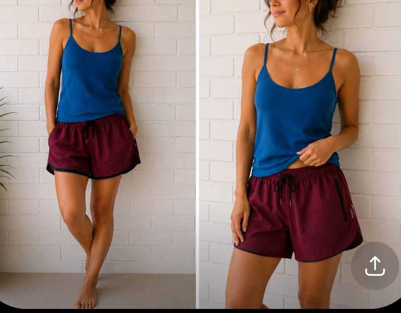 2 Preloved Strapy Tops and 1 Comfy Shorts