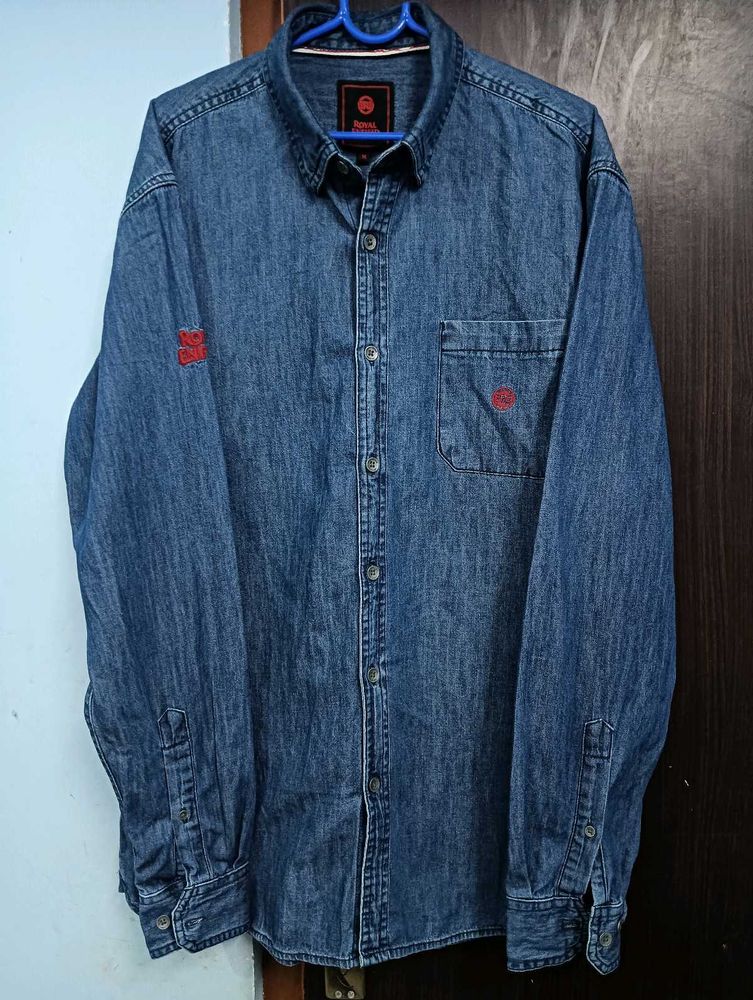 Denim Button-Down Shirt