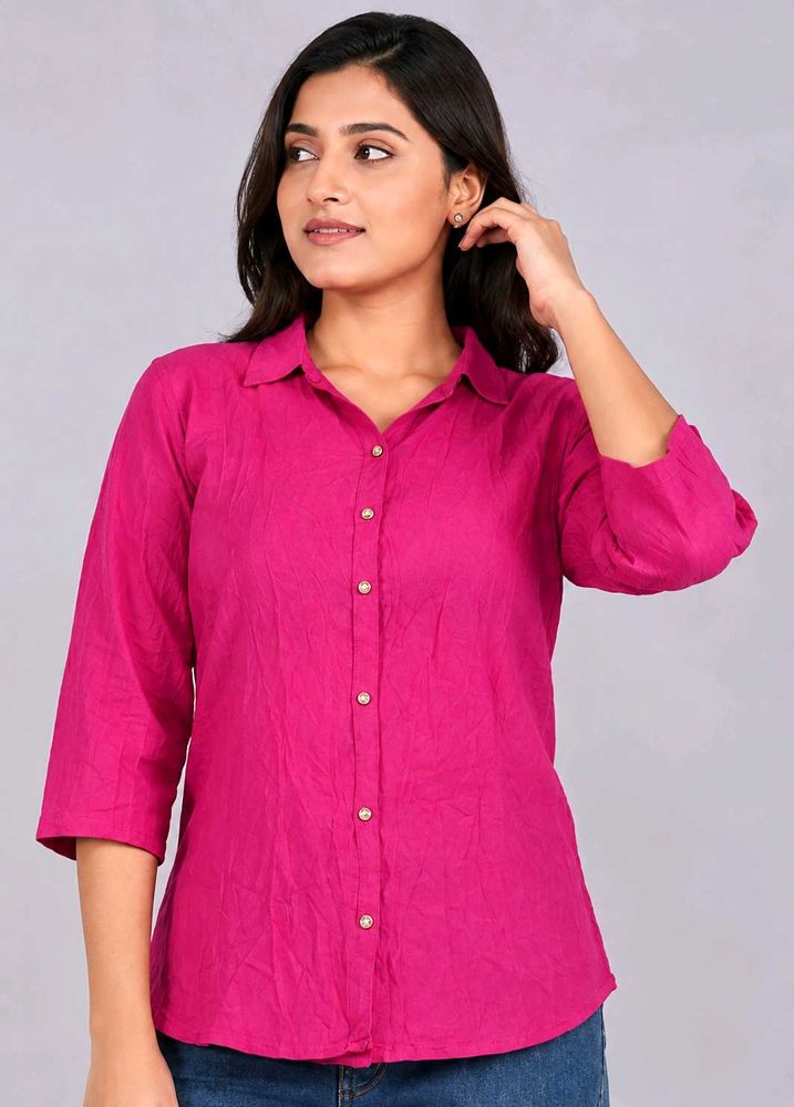 Stylish Pink Collared Shirt for women ✨💗