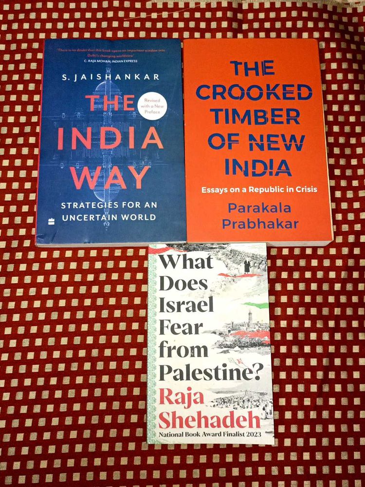 Set of Three Political Books on India and Palestin