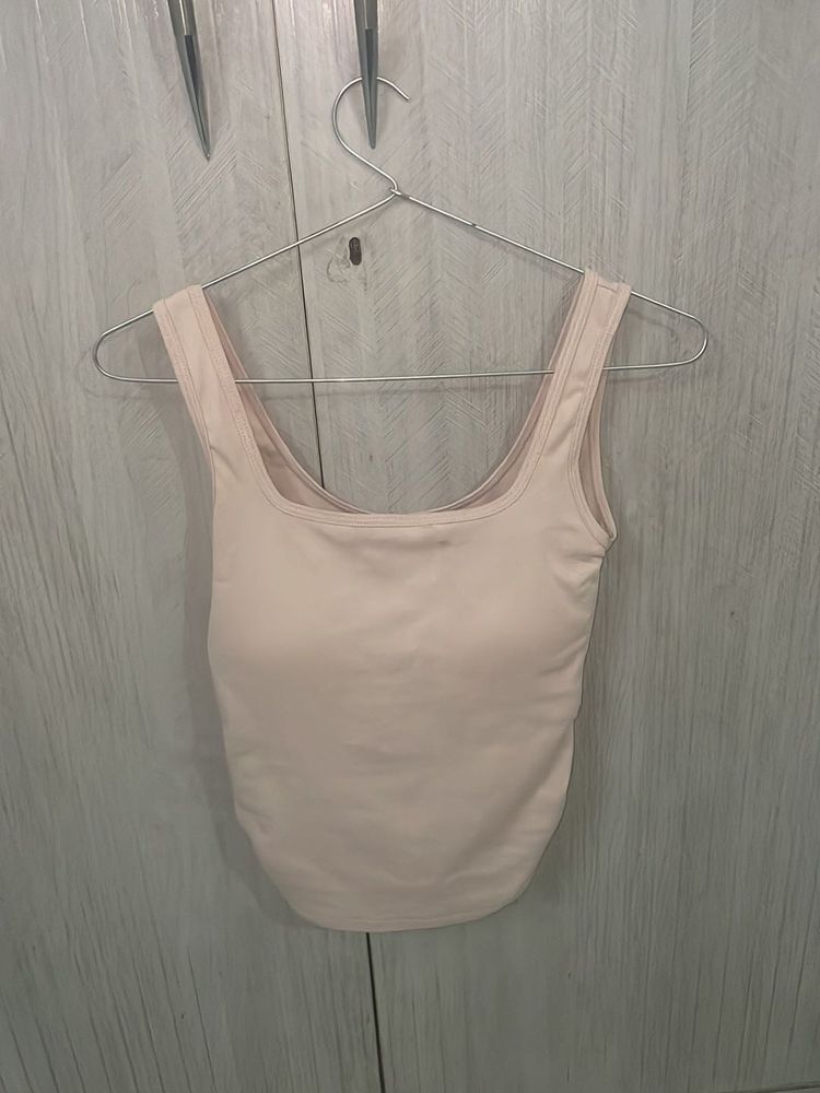 Square Neck Tank Top - Cream