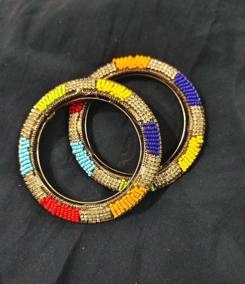 Beaded Bangle Set - Colorful &amp; Unique 🌈