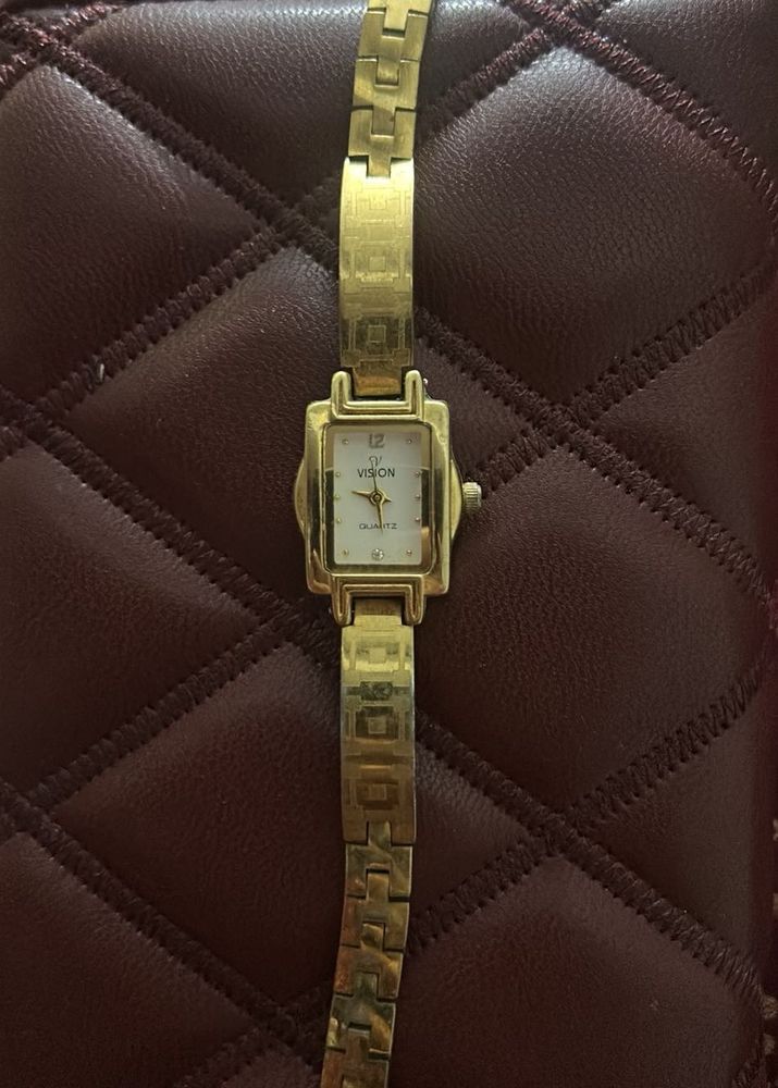 Gold Tone Vision Quartz Watch