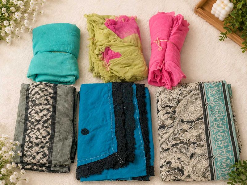 5 duptaAssorted Dupattas - Vibrant &amp; Stylish