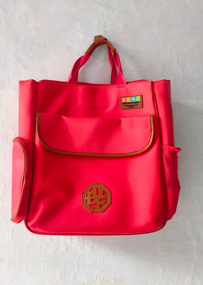 Bright Red Tote Bag made in china