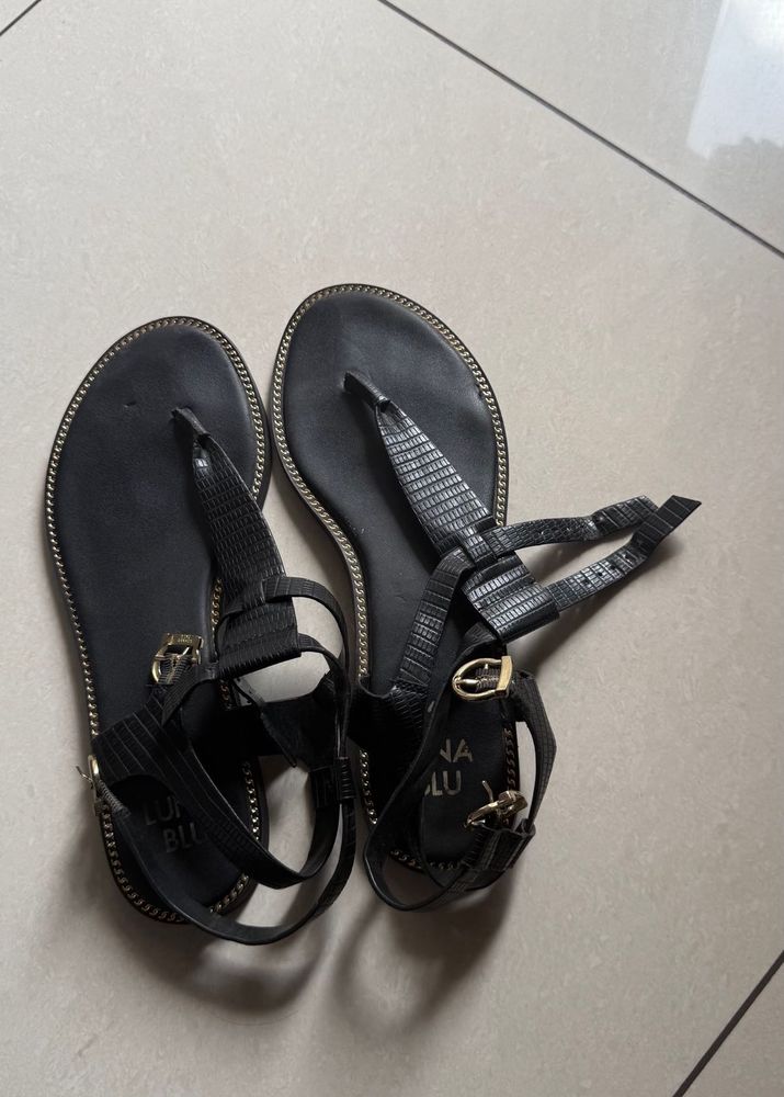 Black Gladiator Sandals