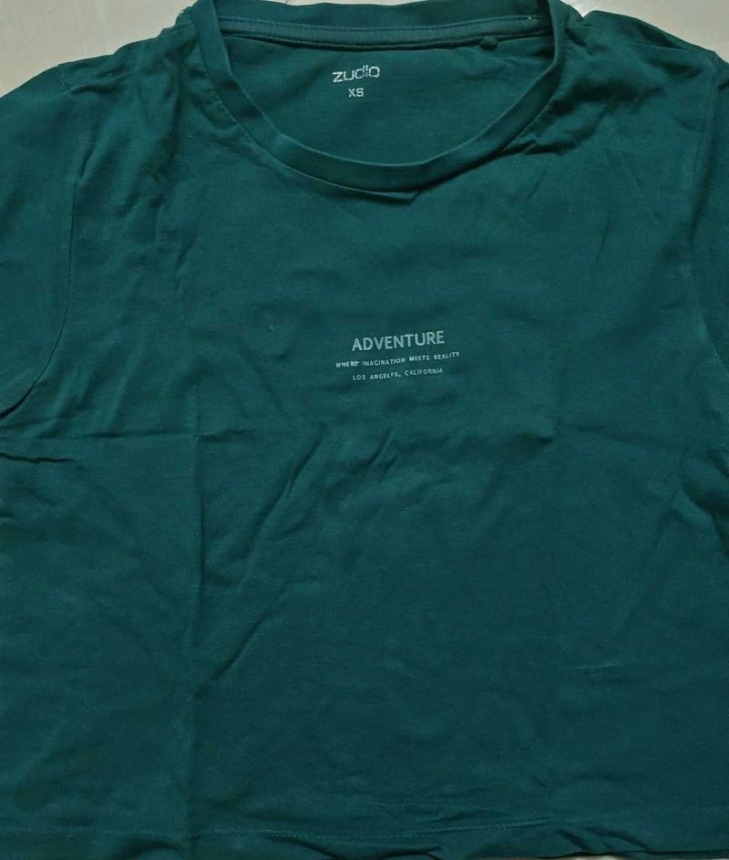 Zudio Green Adventure T-Shirt
