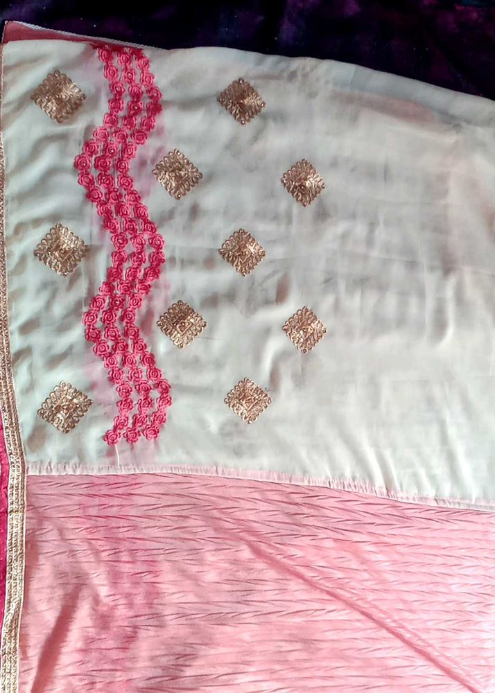 Beautiful Creamy And Pink Colour