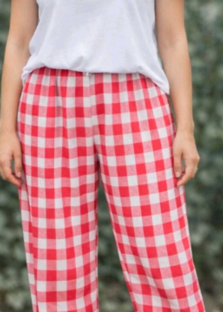 Red &amp; White Gingham Pajama