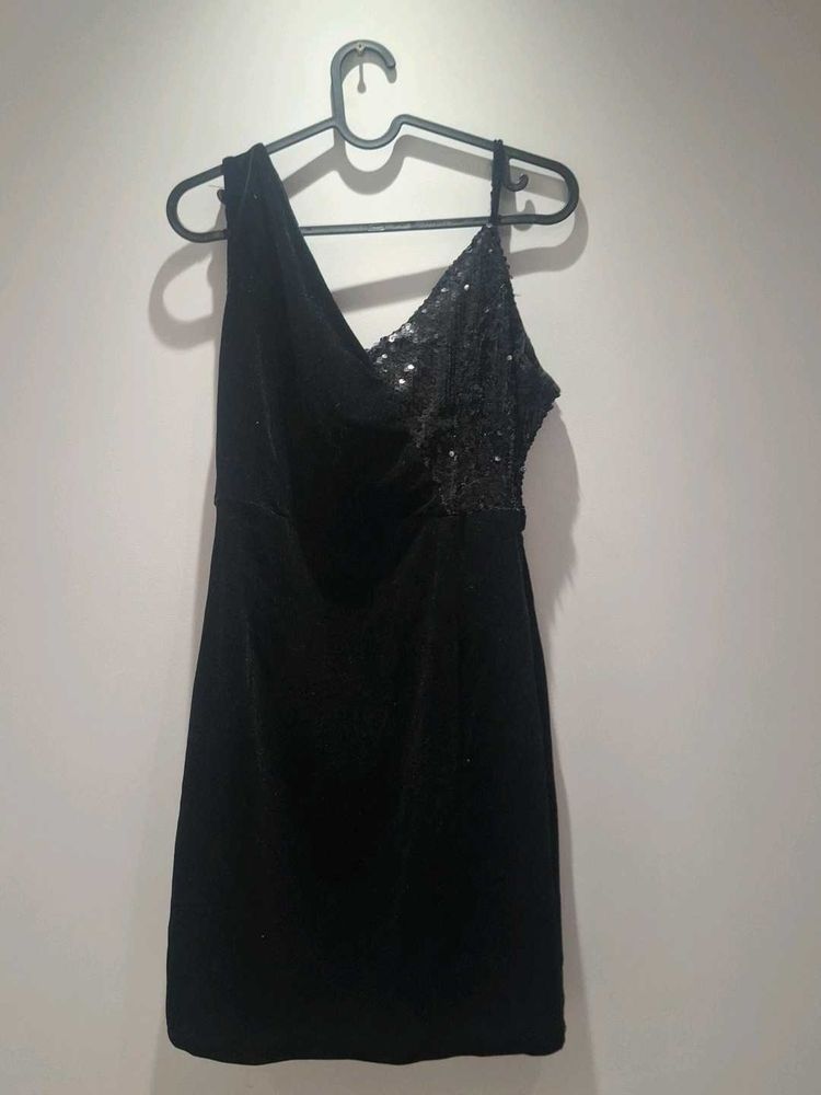 Sparkly Black Mini Dress