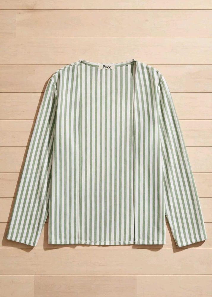 Striped Long Sleeve shruge