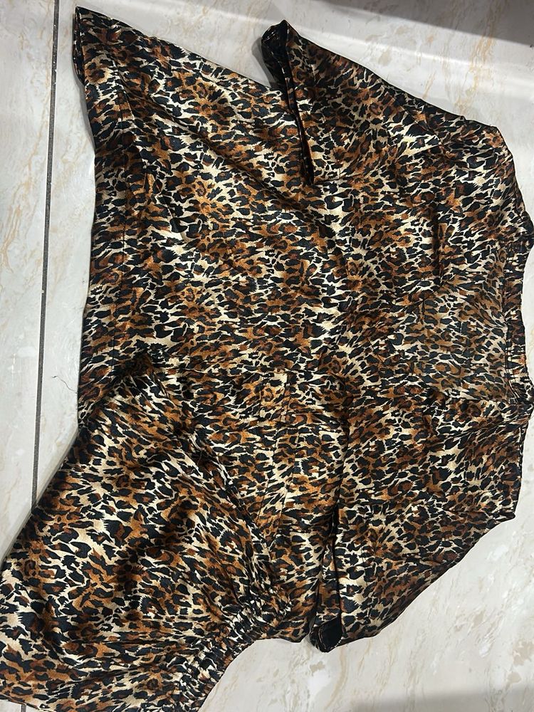 Leopard Print nightsuit