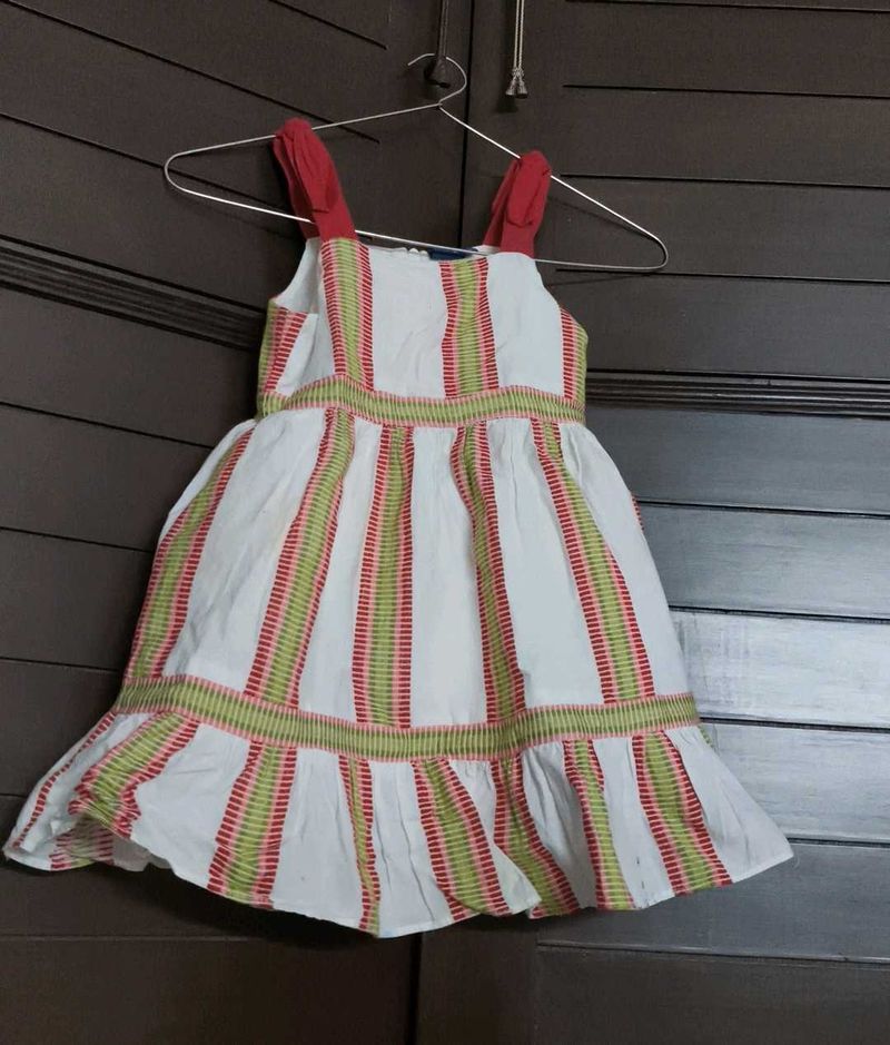 Juniors Cute Striped Summer Dress 2-3Y
