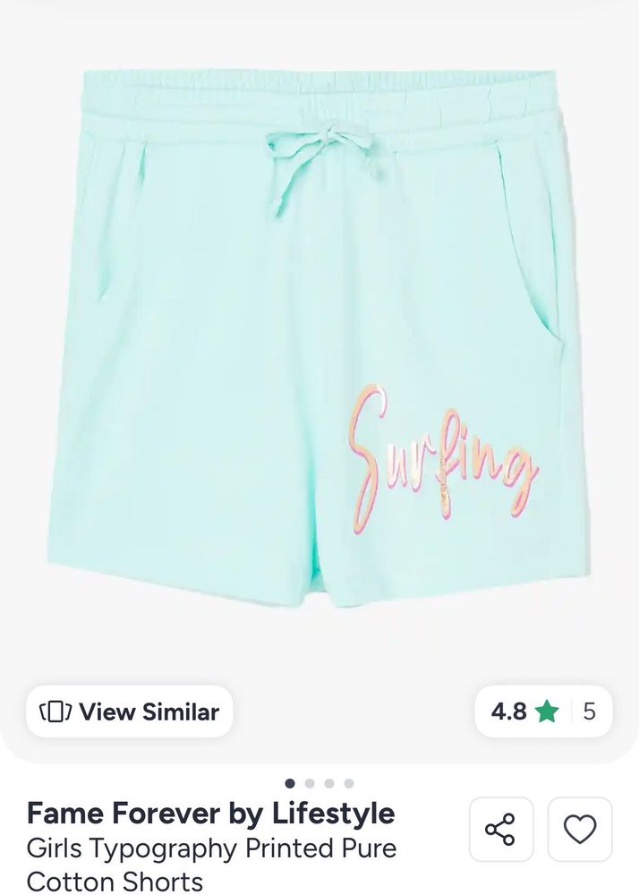Cute Girls Surfing Cotton Shorts