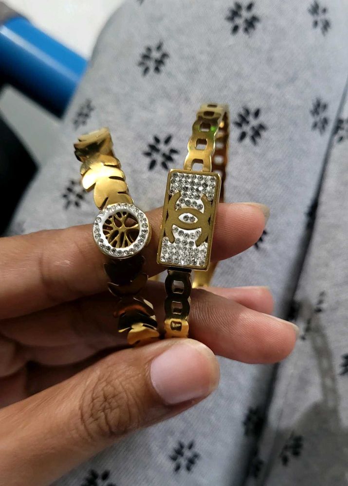 Chic Gold Bracelets Set