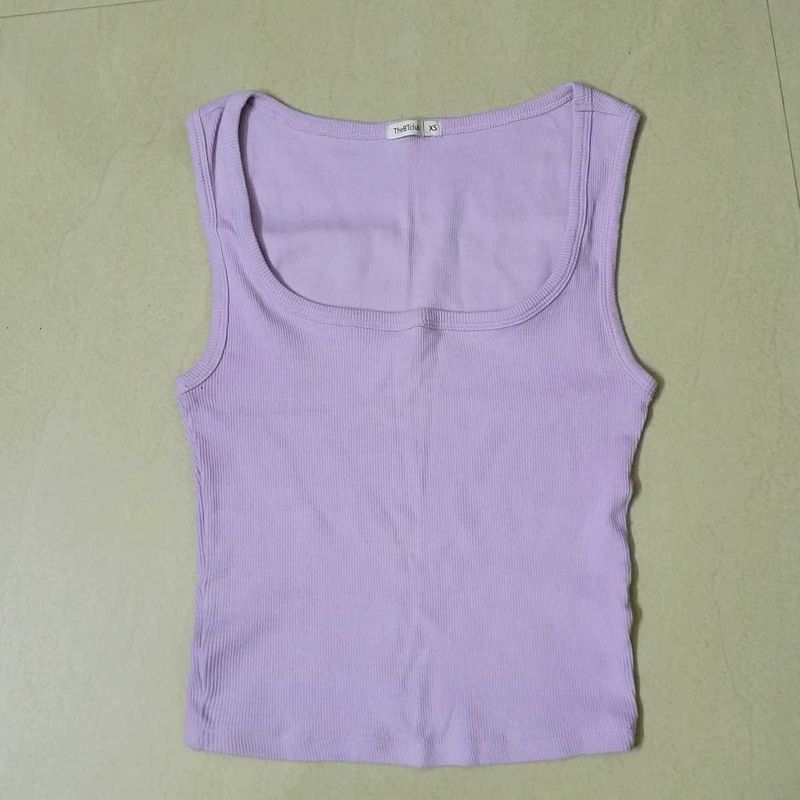 Lavender Ribbed Tank Top