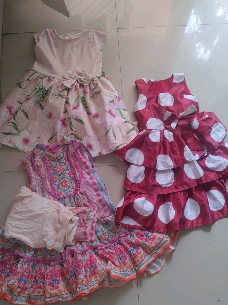 Bundle of 3 Girls' Dresses