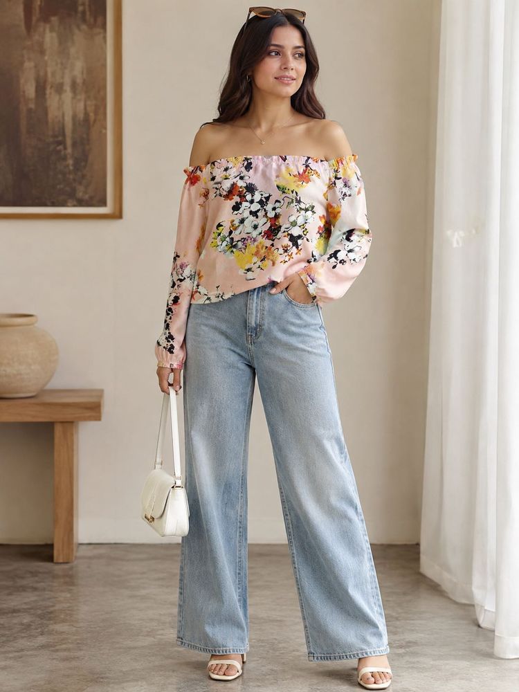 Floral Off-Shoulder Blouse