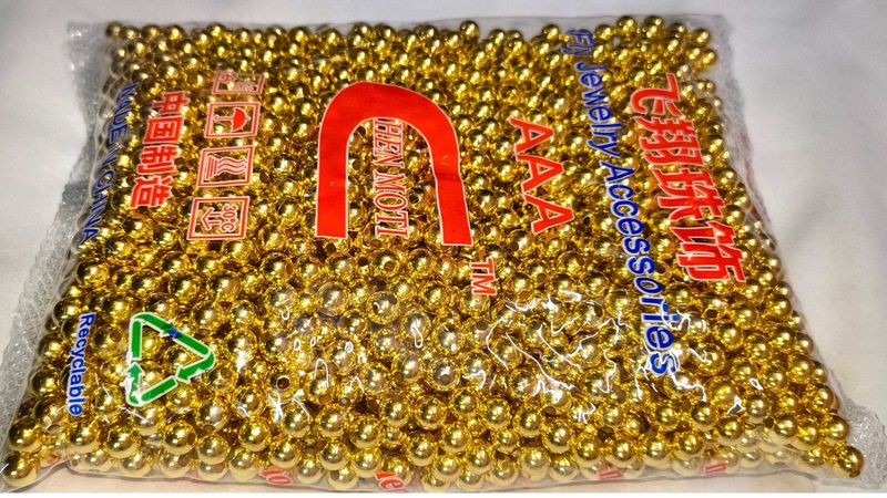 Gold combo Beaded Garlands for Festive Decor 1kg