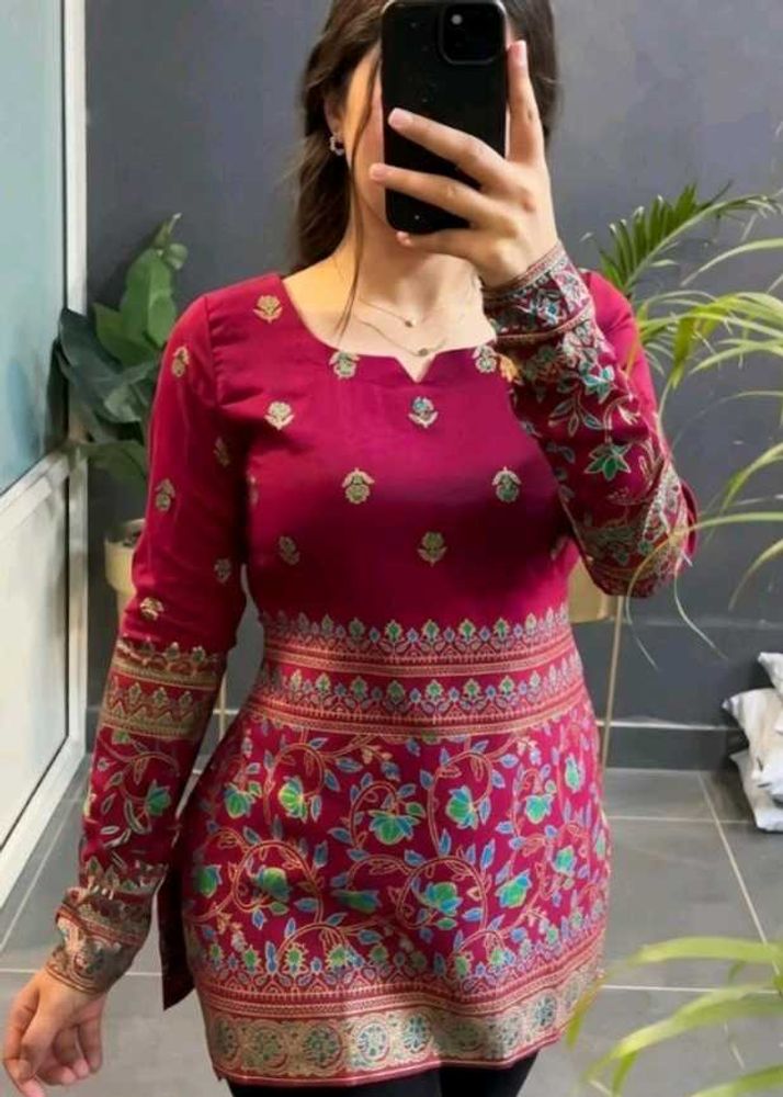 Beautiful Jaipuri Embroidered Kurta