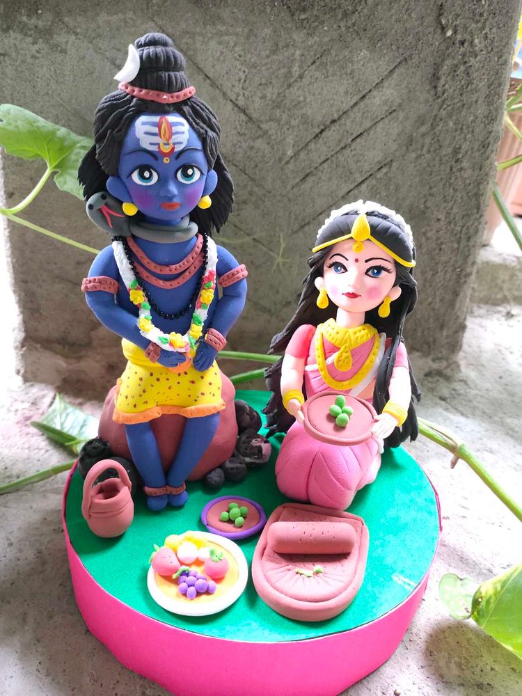 Shiv Ji With Parvati Mata