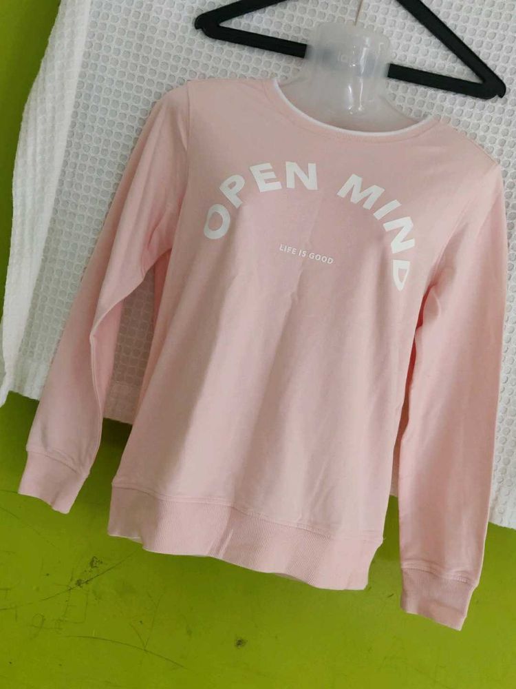 Cute Pink 'Open Mind' Sweatshirt