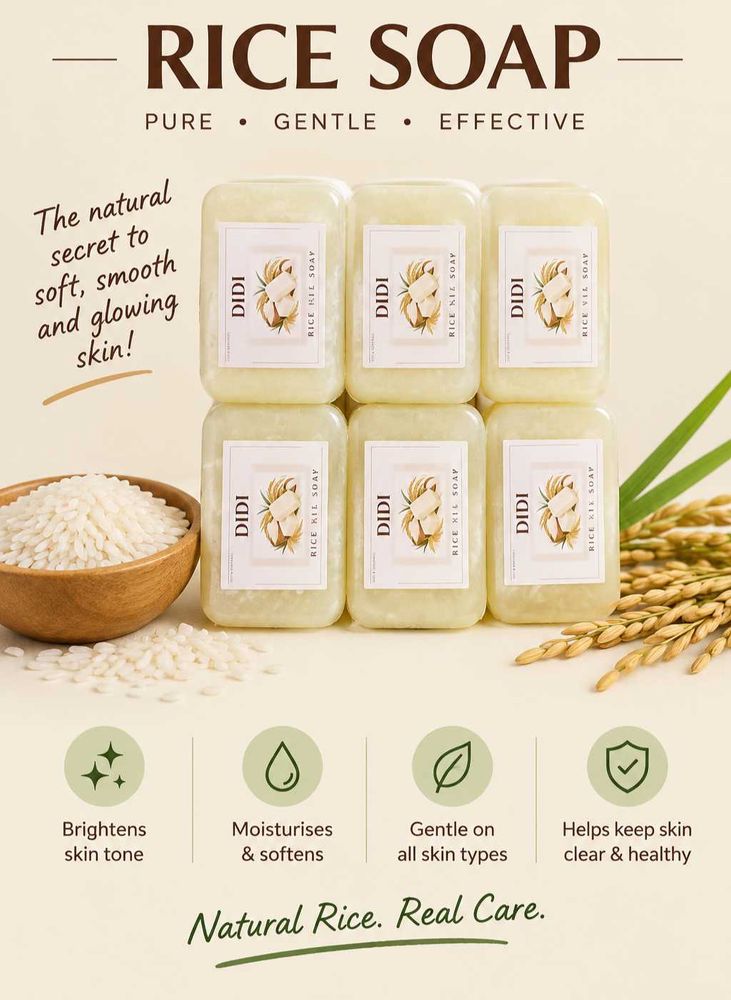 DIDI Rice Soap - Gentle &amp; Effective