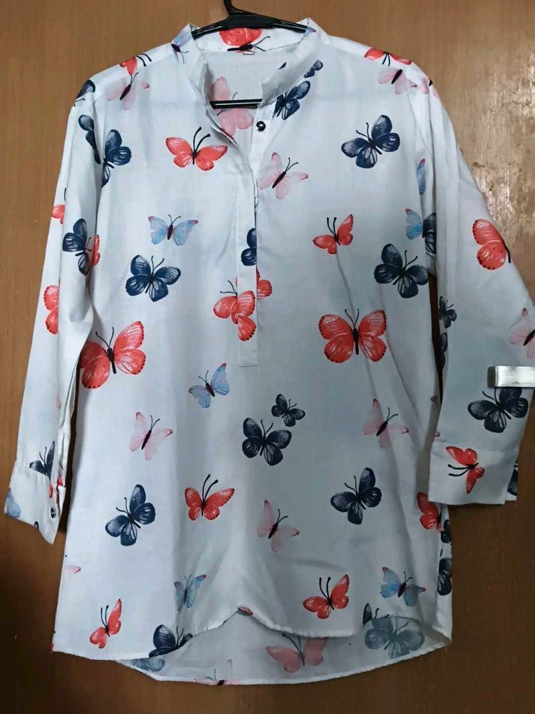 Butterfly Print Top