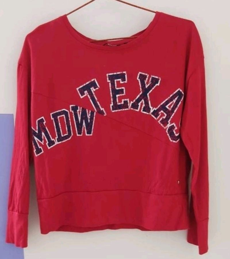Red 3/4th Sleeves Tee