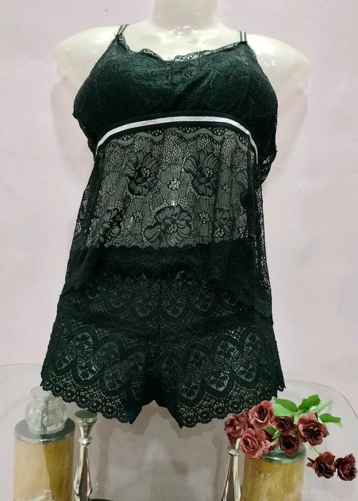 Black Lace Bralette set