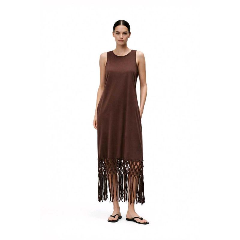 Zara Brown Maxi Dress