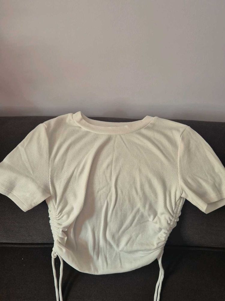 Ruched Side Drawstring Top