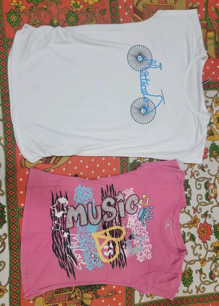 Girls' T-Shirt Bundle - Fun Prints!