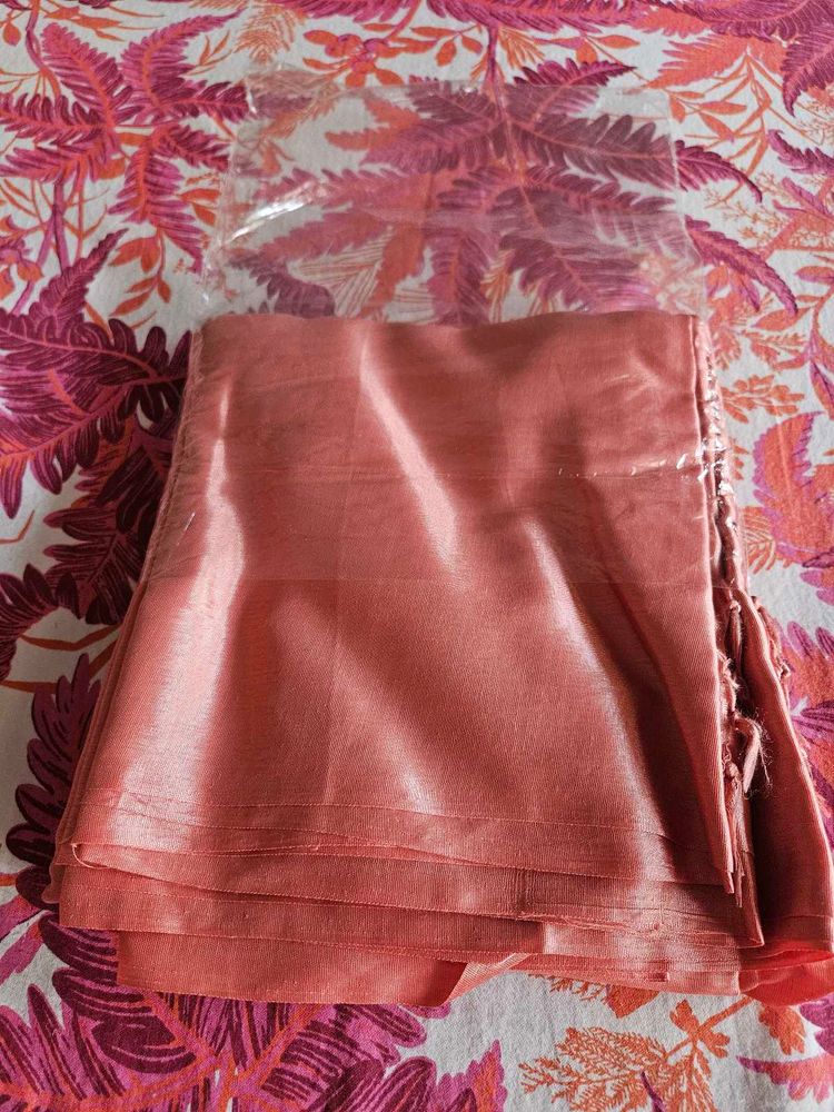 New Coral Saree