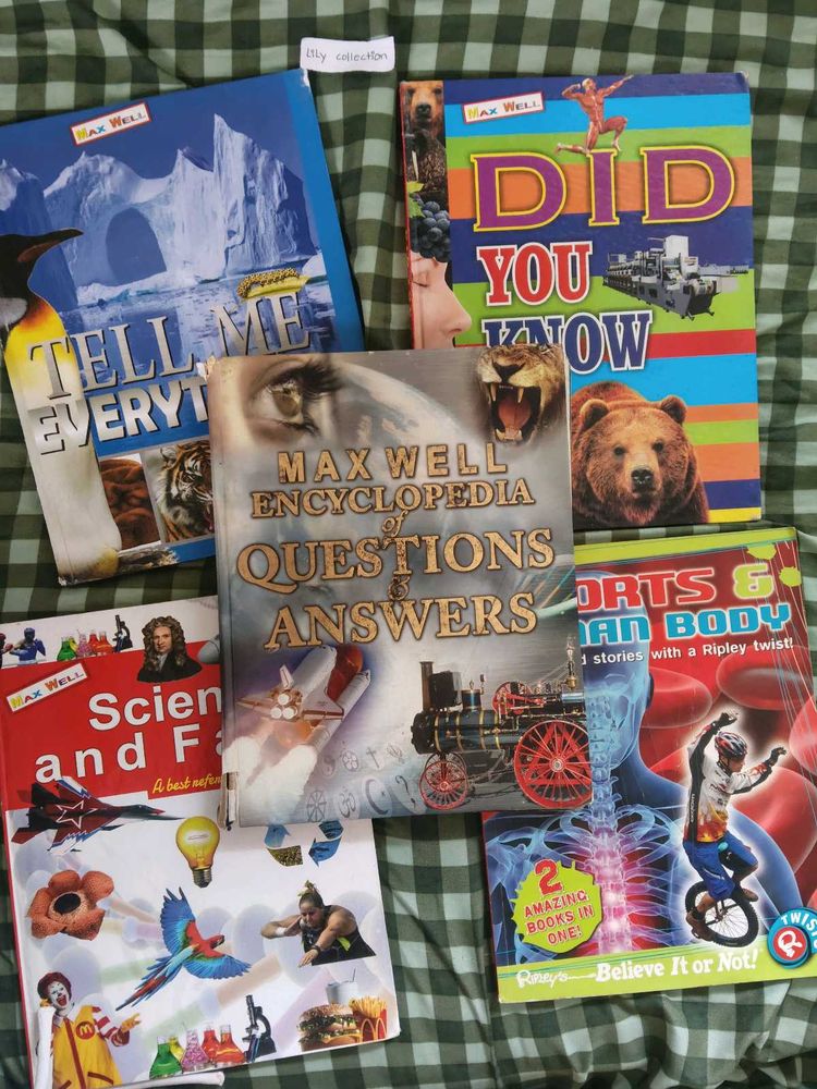 encyclopedia, science, sports, human facts books
