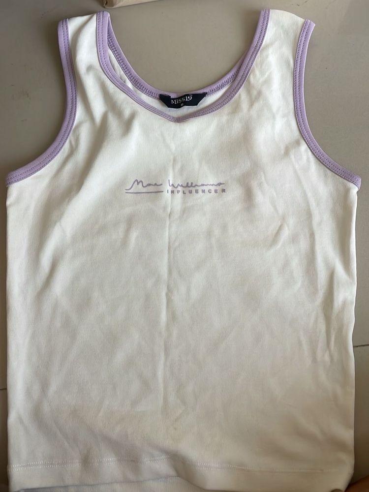 MissQ White Sleeveless Top