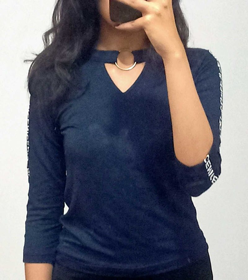 Blue full sleeve top