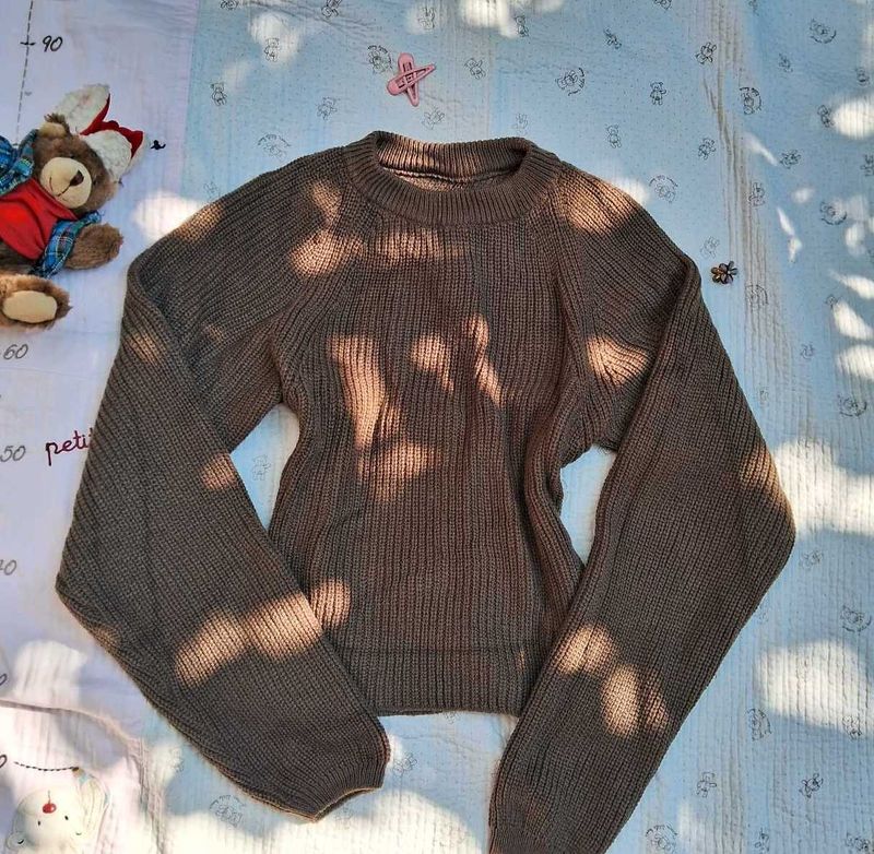 Cocoa cutout back sweater