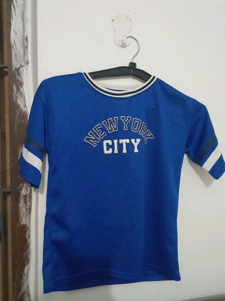 Blue New York City Graphic T-Shirt