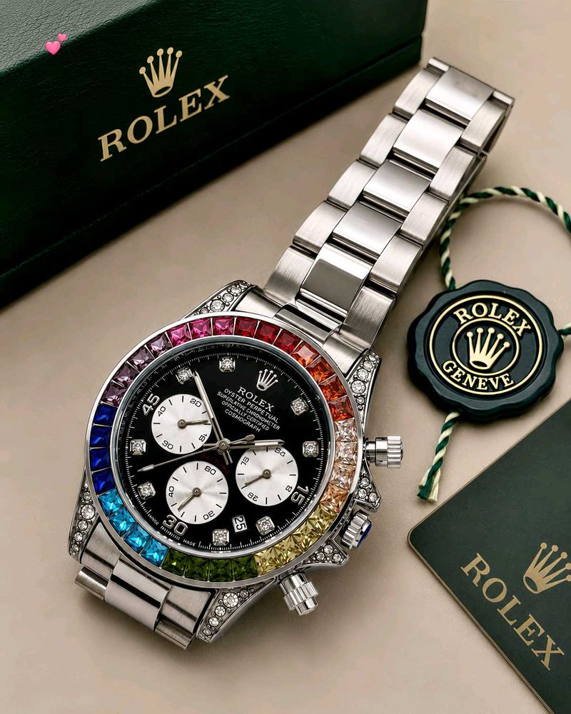 ROLEX MENS DAYTONA RAINBOW PERPETUAL OYSTER WATCH