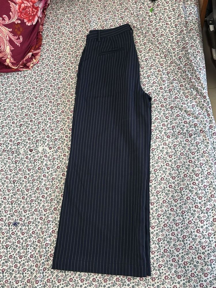 Chic Pinstripe Wide-Leg Pants