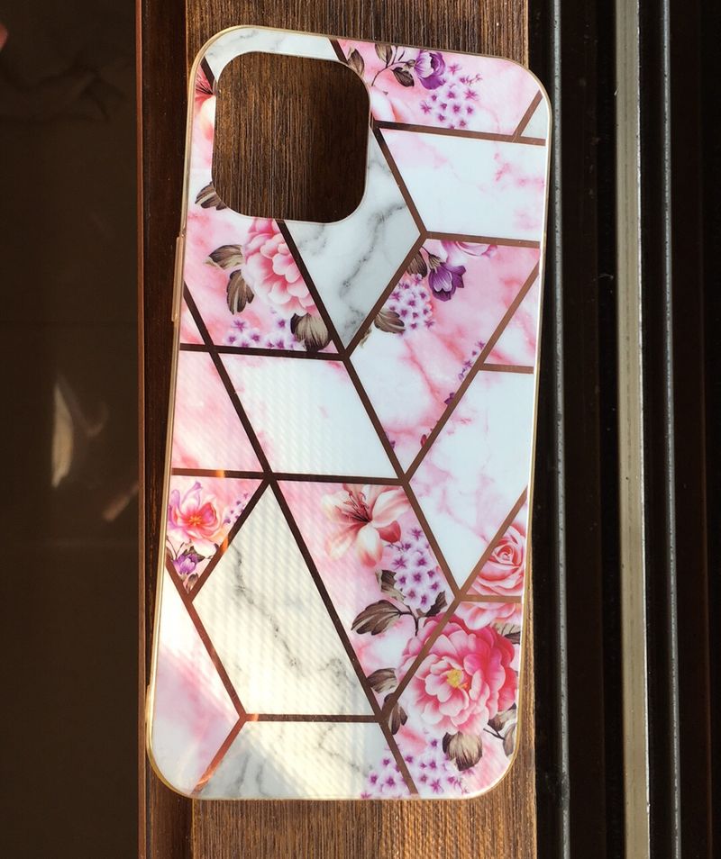 IPhone12ProMax Floral Geometrical Phone Cover Case