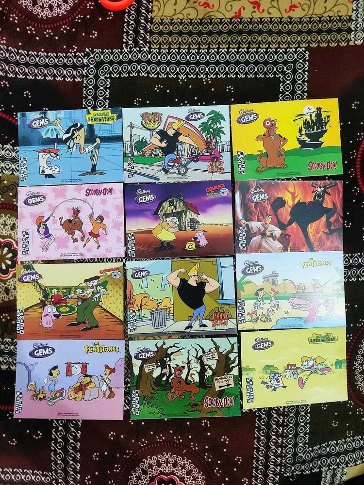 Cadbury Gems Cartoon sticker Collection remake rep