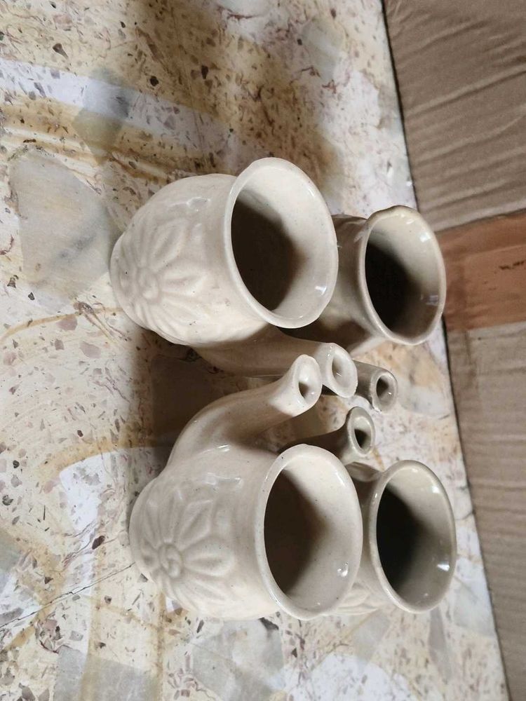 Unique Ceramic Plant Holders Set