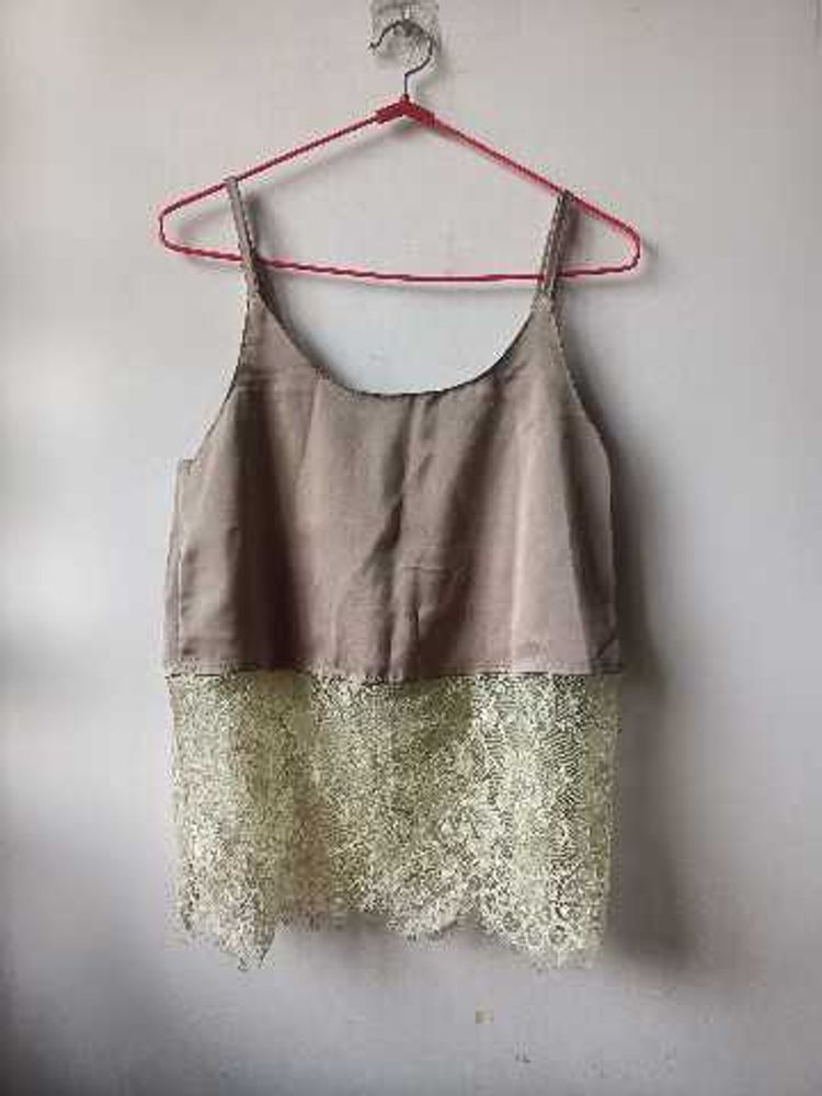 Lace Trim Cami Top